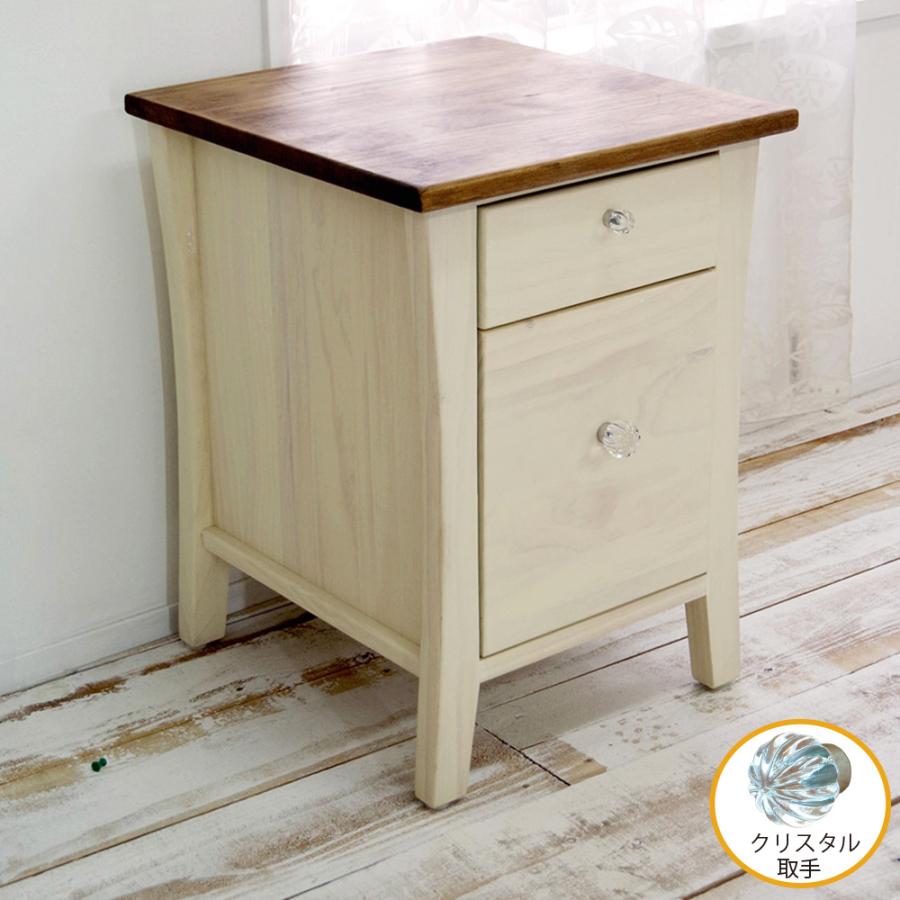 【新品】4段チェスト　クリスタル調ハンドル　ファミニン　アウトレット よろずやマルシェ本店 | 東谷 トランク チェスト 4段 W410×D310