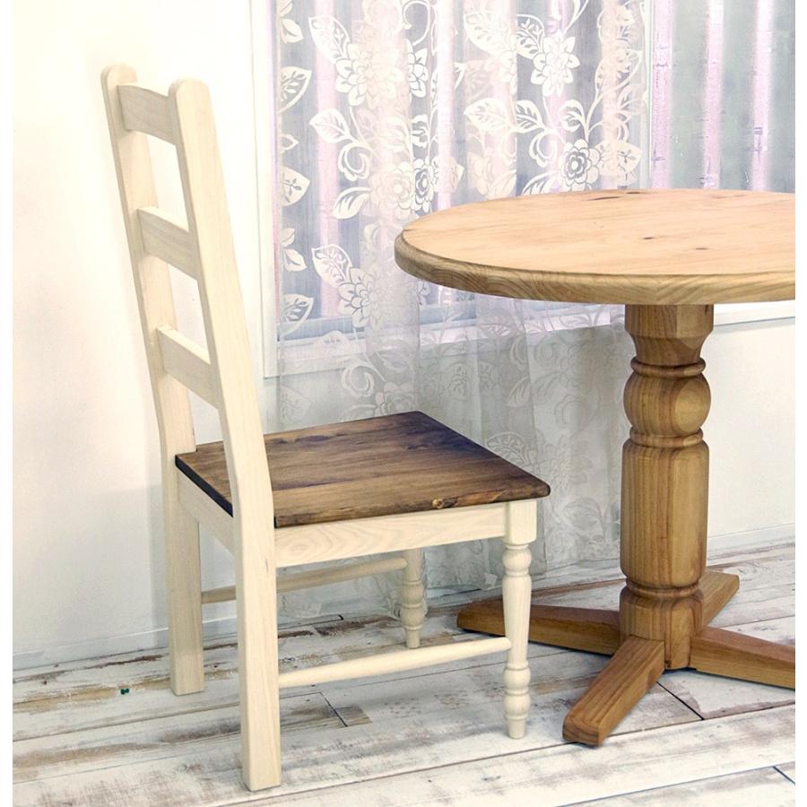 フレンチカントリー ダイニング チェア 完成品 GKT02SS ミルキー