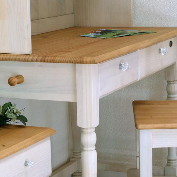 フレンチカントリー 学習デスク ファイルチェスト F2+ 学習チェア85