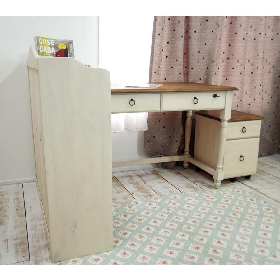 【アンティーク、カントリー】木製デスク•学習机•パソコン机★引き出し有り★無垢材 banjo_iride-fileset-wood
