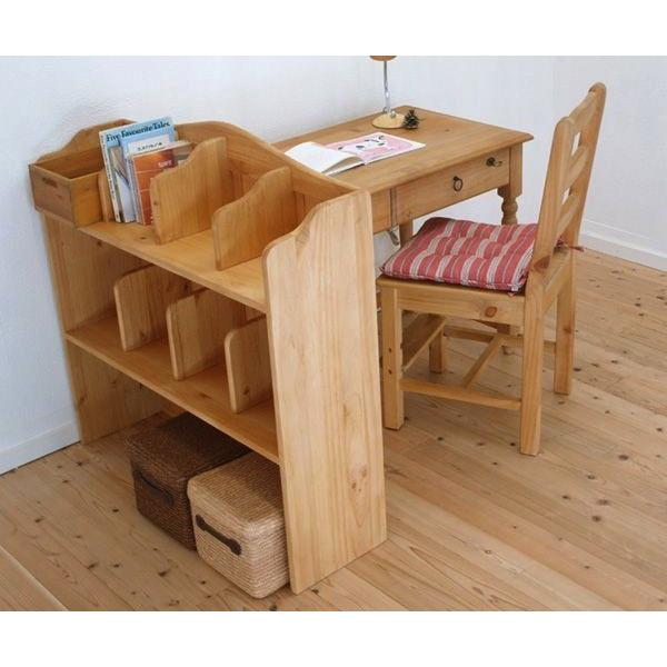 カントリー デスク用 上置き 本棚 単品 奥行30cm パイン家具