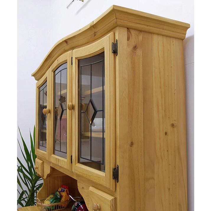 大きな食器棚 ナチュラルカントリー キッチンボード アトランタ 木製