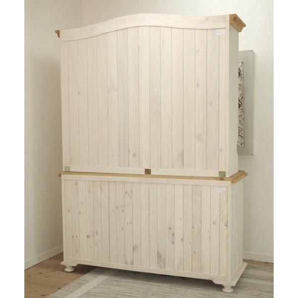 フレンチカントリー 食器棚 キッチンボード アトランタ リング取っ手