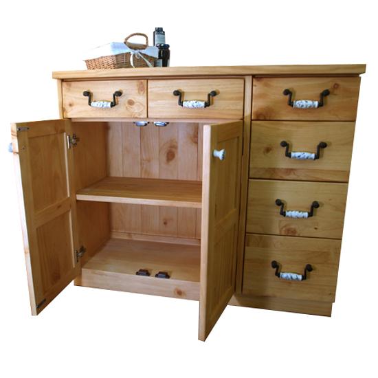 カントリーカウンターlily1045 陶器取っ手 幅100cmカウンター収納 高