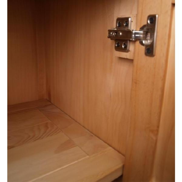 カントリーカウンターlily1045 陶器取っ手 幅100cmカウンター収納 高