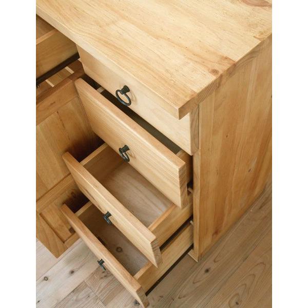 カントリー調の食器棚です!!収納沢山可能なのでスッキリします! カントリー家具 パイン材 食器棚 ゴミ箱 おしゃれ 北欧 キッチン 収納