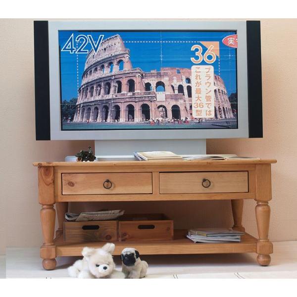 出品は4/13まで! (送料込)カントリーテレビボード カントリーリビングテレビボード 幅約110cm カントリーテレビ
