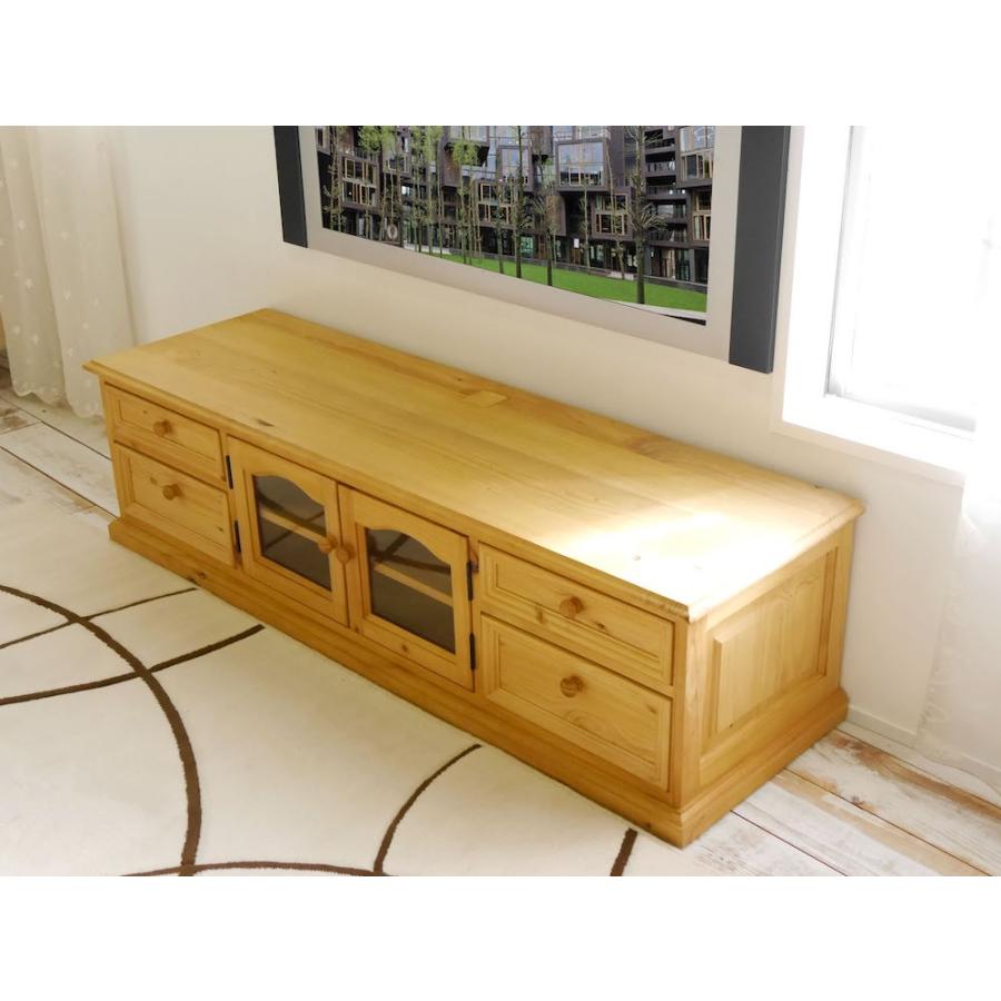 カントリーローテレビボード 幅150cm 奥行45cm 高さ40cm 木製取っ手