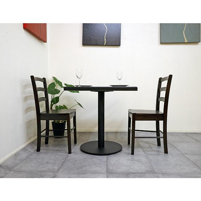 1本脚飲食店用テーブルセット CDK383CAチェアセット 75cm-60cm角