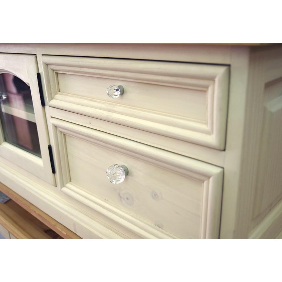 フレンチカントリー 幅150cm 低ホルムアルデヒド パインローテレビ台