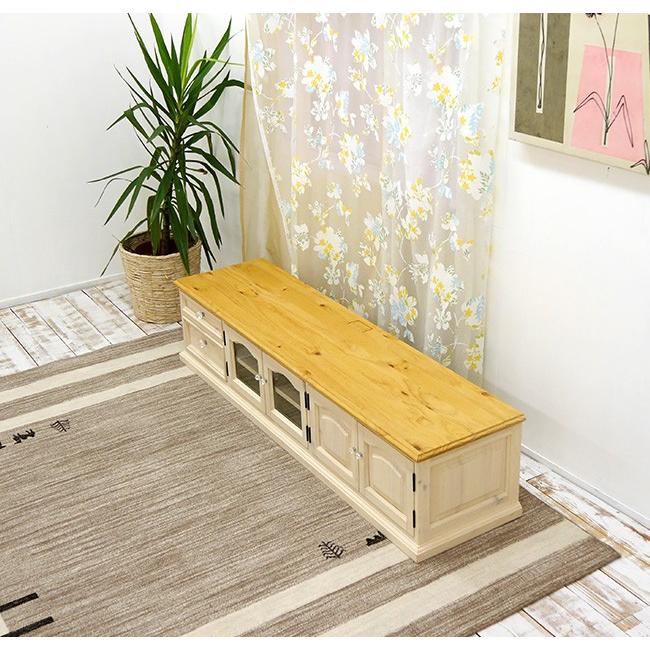 完成品　テレビボード　テレビ台　クリスタル風取っ手 ワイド110cm フェミニン調ホワイトテレビ台/テレビボード /クリスタル取っ手【幅100