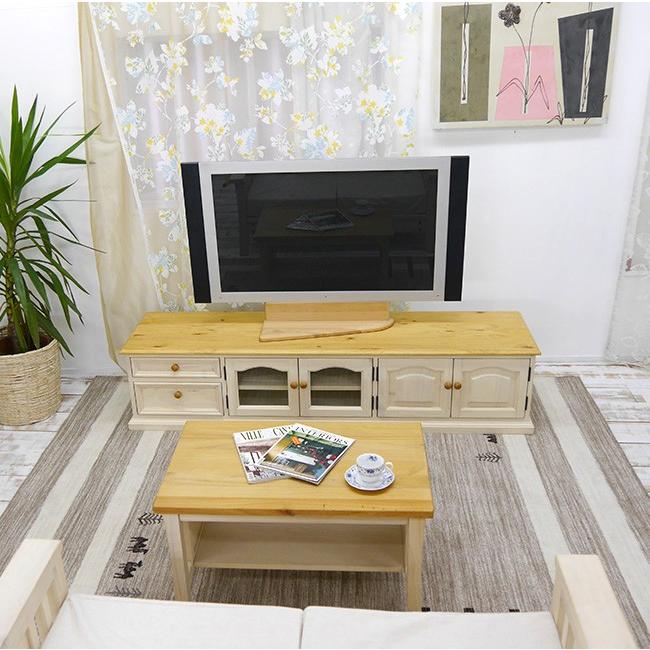 フレンチカントリー 無垢ローテレビボード 180cm幅 LTV-1800mBJ