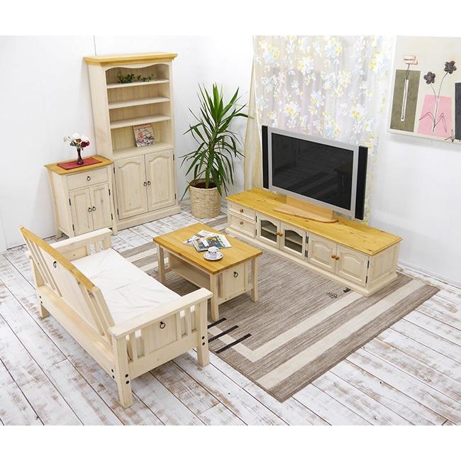 フレンチカントリー 無垢ローテレビボード 180cm幅 LTV-1800mBJ
