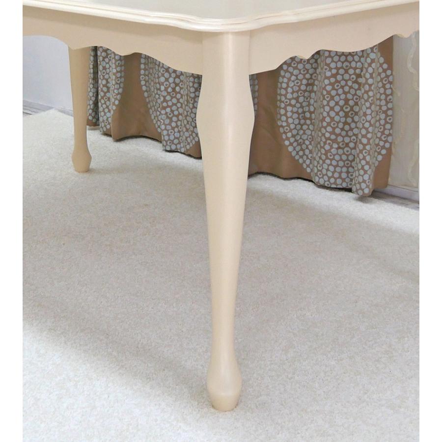 洋風 欧風 フレンチ 猫脚 ダイニングテーブル 5点 チェアセット