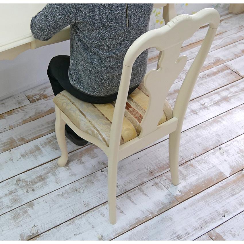 猫脚 姫系 ダイニングチェア クラシック調 アンティーク調 トラッド