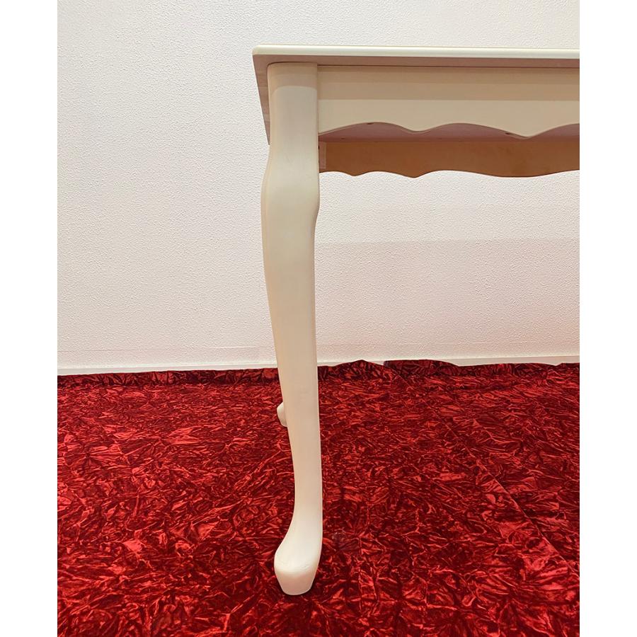 クラシック調 猫脚 クイーンアン フレンチダイニングセット 幅128cm