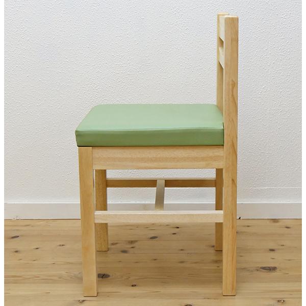 業務用ダイニングチェア 彩花 木製 白木 椅子 座面高45cm テーブル高