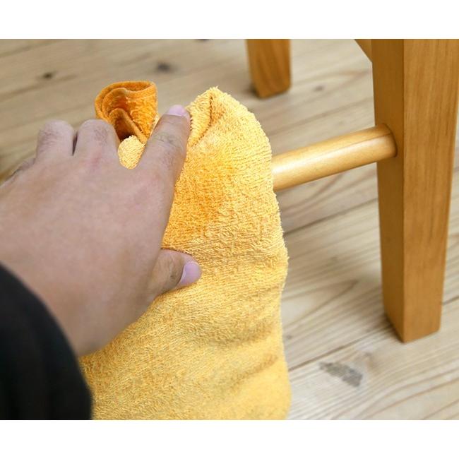 ラッカー塗装 カントリーパインスツール Lサイズ 座面70cm 組立品 無垢