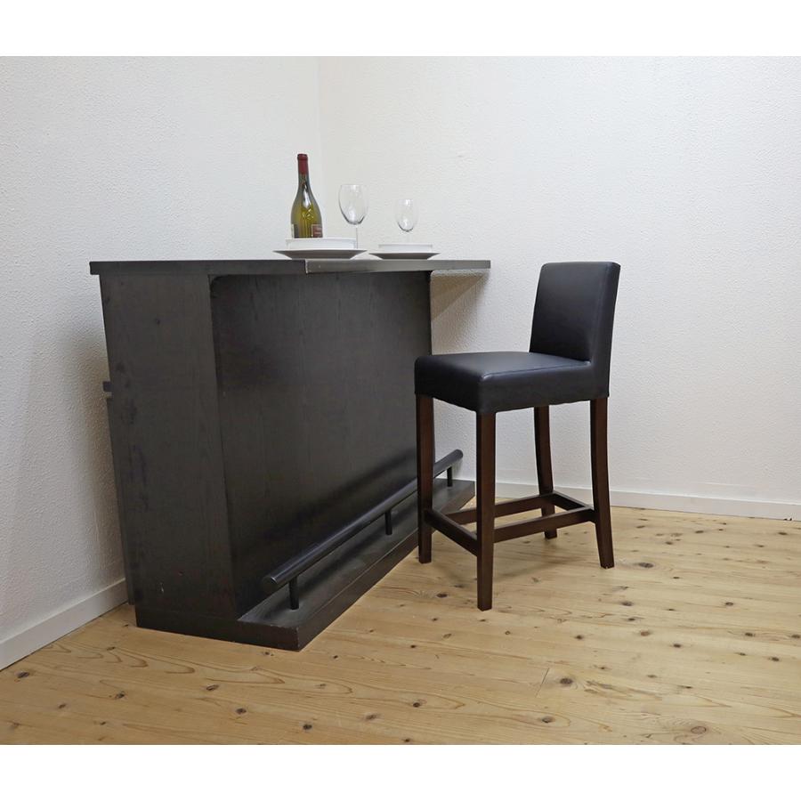 店舗用木製カウンターチェア TALL 座面高60cm カウンター90cm