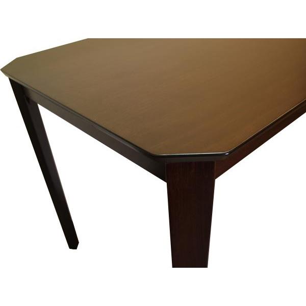 75cm角 業務用 木製 ダイニングテーブル カプチーノこげ茶 色 単品 2人