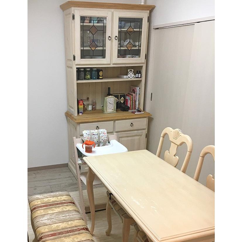 フレンチカントリー レンジ台 食器棚 キッチンボード