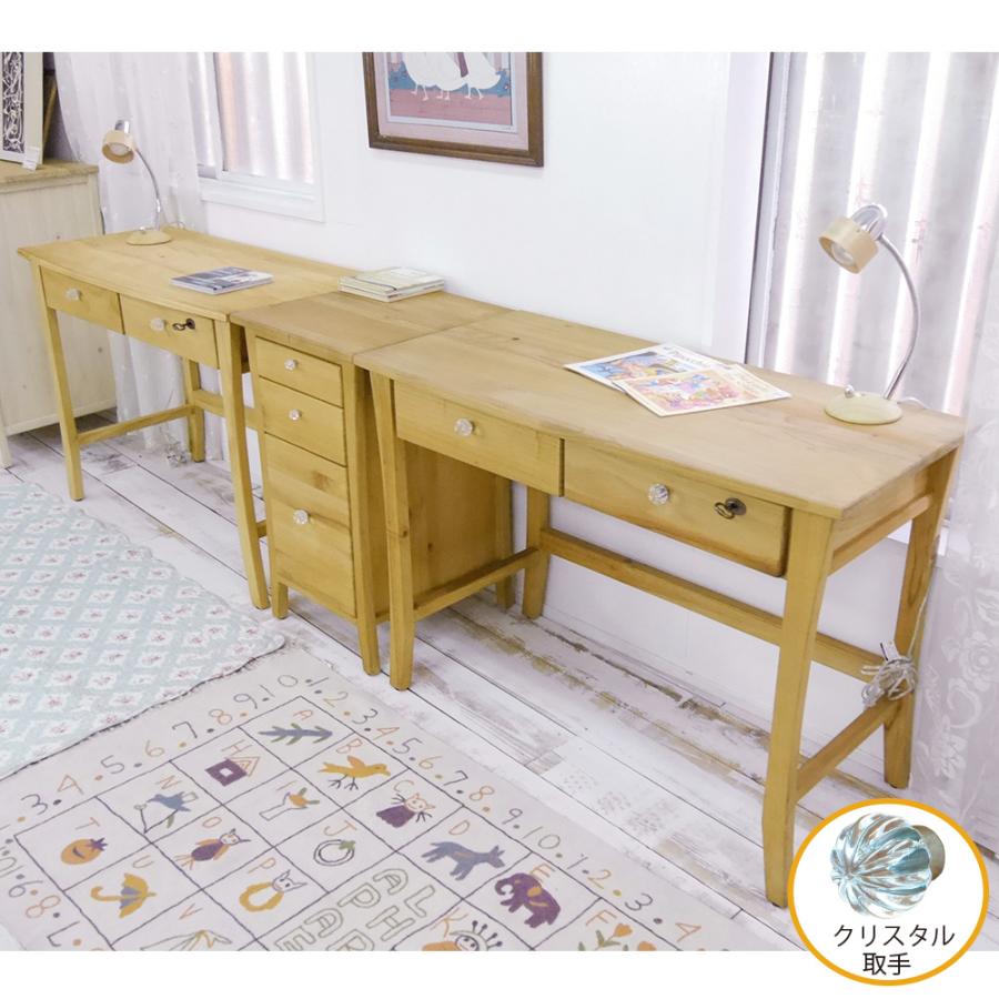 無垢材 パイン 学習デスク 無垢 天然木 オイル仕上げ カントリー