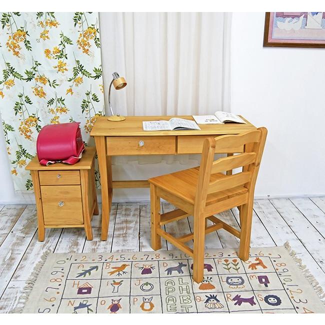 カントリー調 学習机 ナチュラルテイスト 勉強机 無垢木製 オイル