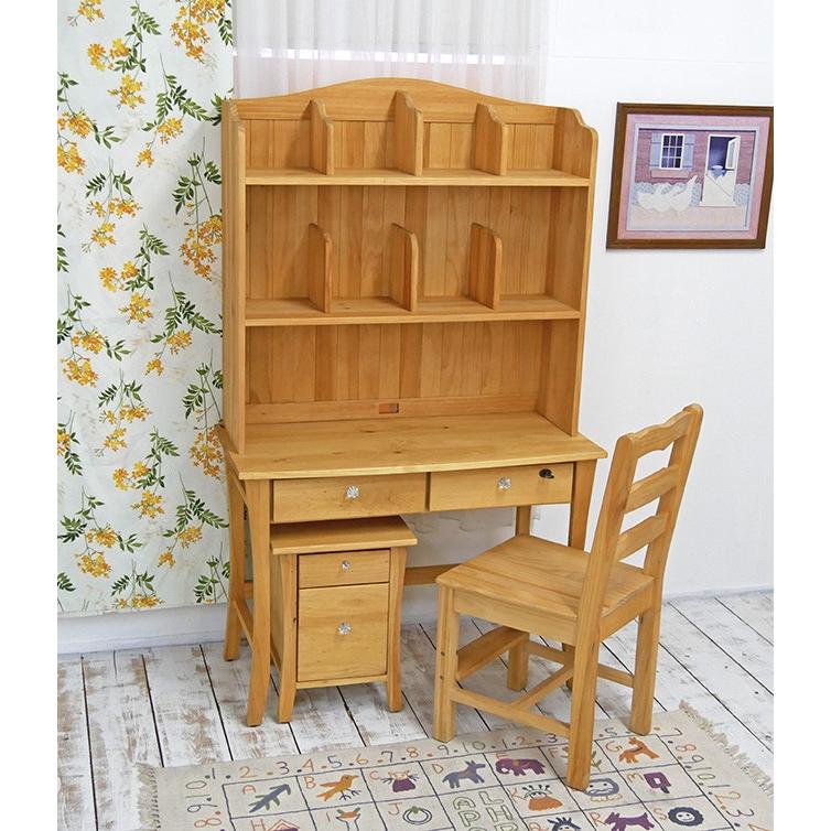 カントリー家具　本棚付きデスク banjo_valeirde-f02set-crystal