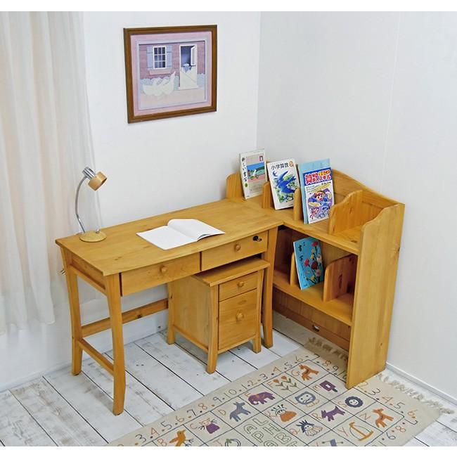 カントリー 勉強机 ナチュラルカントリー 家具 バレンシア本棚付き