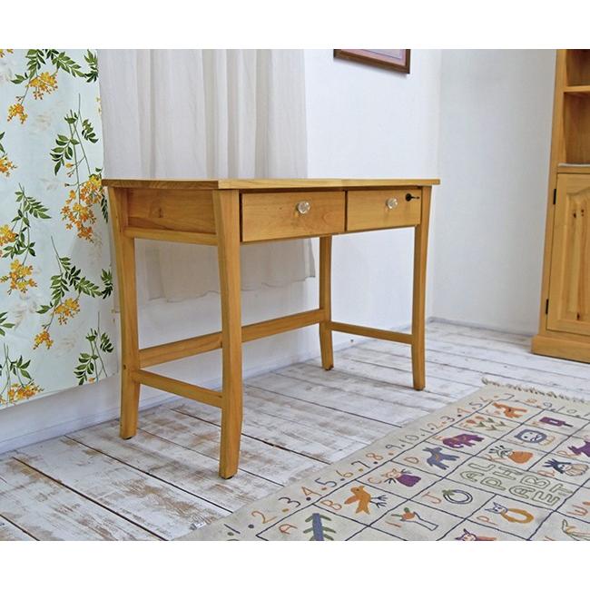 カントリー調 無垢パイン材の学習机 ナチュラルカントリーデスク