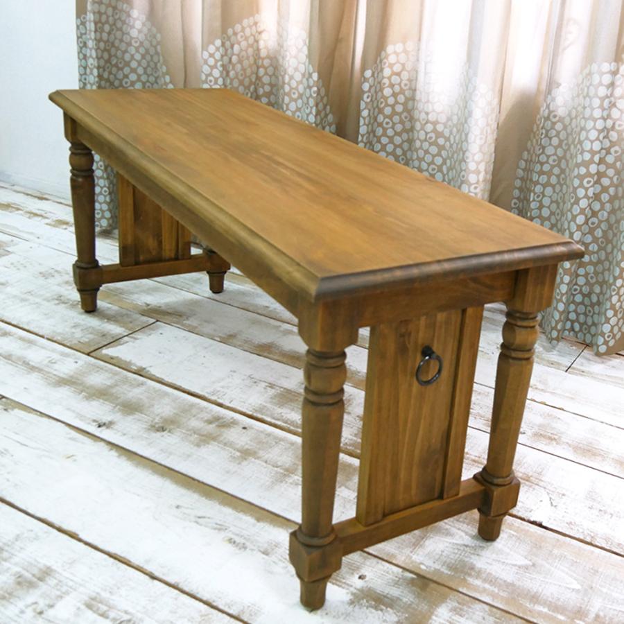 ベンチ 長椅子 収納可能 カントリー アンティーク ビンテージ