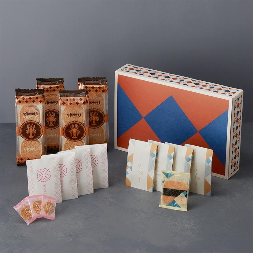 公式】坂角総本舖 海老煎餅詰合せ えび蔵 箱入り＜84枚＞【包装・のし