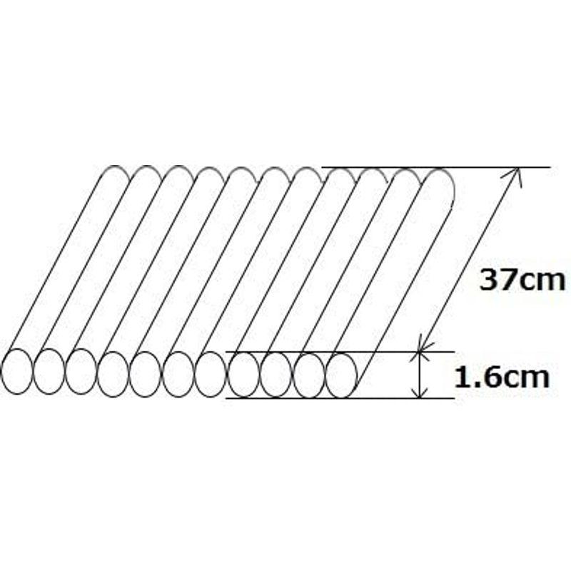 エアマッスル　幅W37cm×太さΦ1.6cm(R-4-16)　エアー緩衝材　空気緩衝材　エアパッキン　エアーバック　エアクッション材　衝撃吸