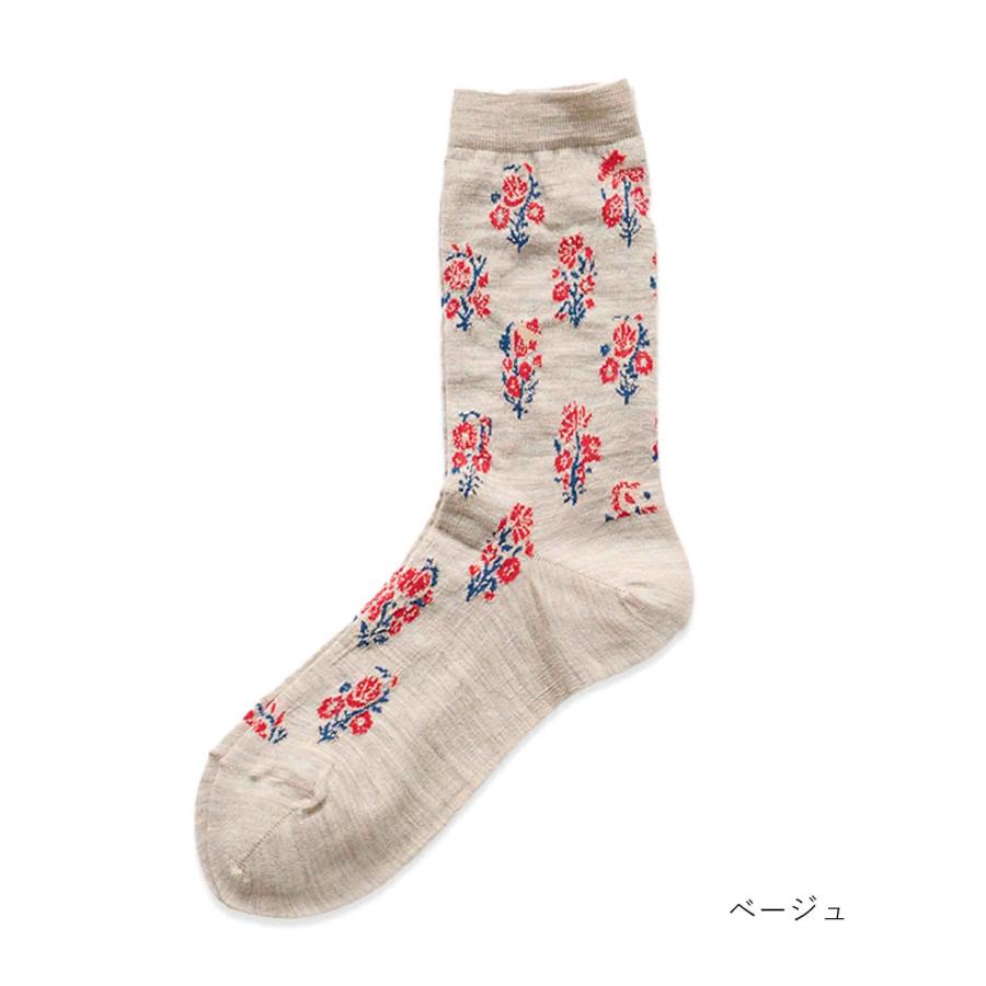 花紋更紗 ソックス 【メール便対応】 レディース ソックス 靴下