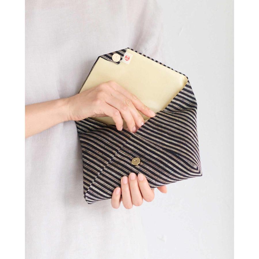 先染め 数寄屋袋 かわいい 手織り麻 日本製 着物 和装 すきや袋