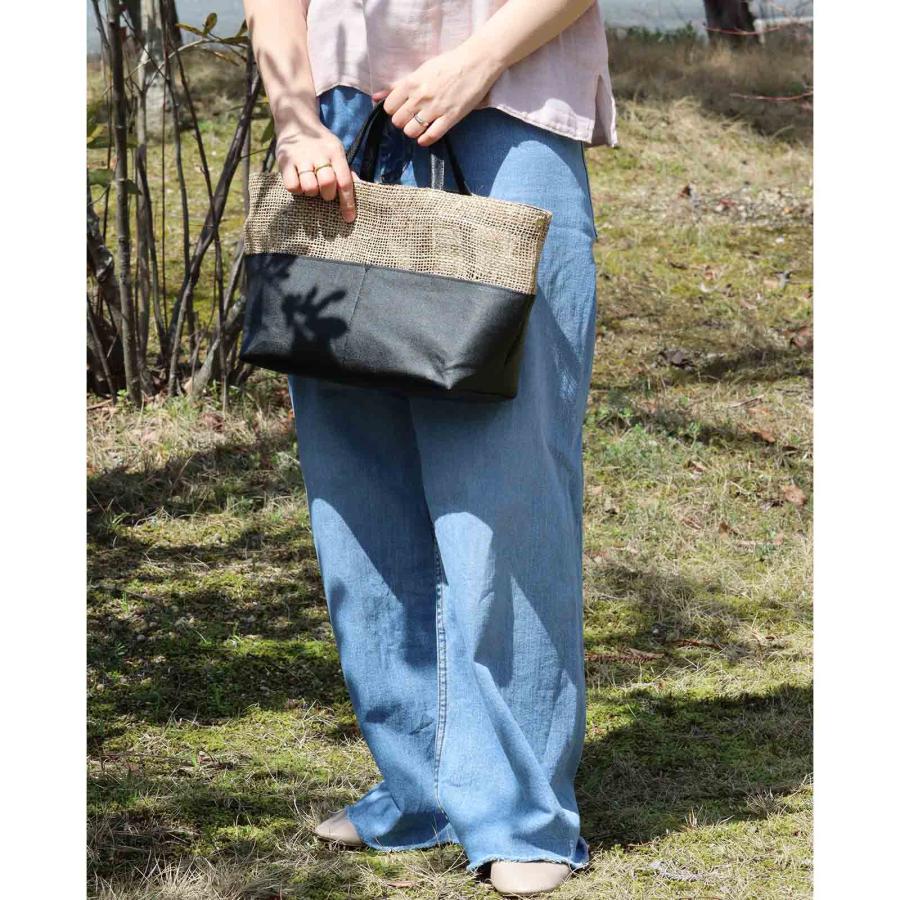 ざっくり 麻 スタンダードバッグ 鞄 バッグ レディース 麻 リネン 日本