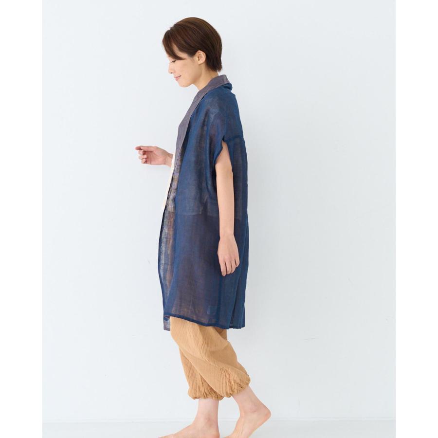 幡 BAN INOUE☆かやショールベスト（ロング） かやショールベスト / 蚊帳の日常着｜BAN INOUE 公式