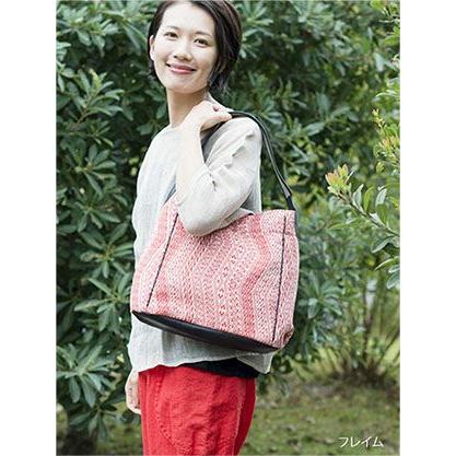 リネン 浮織 バッグ 軽い おしゃれ バッグ エスニック 日本製 井上企画 