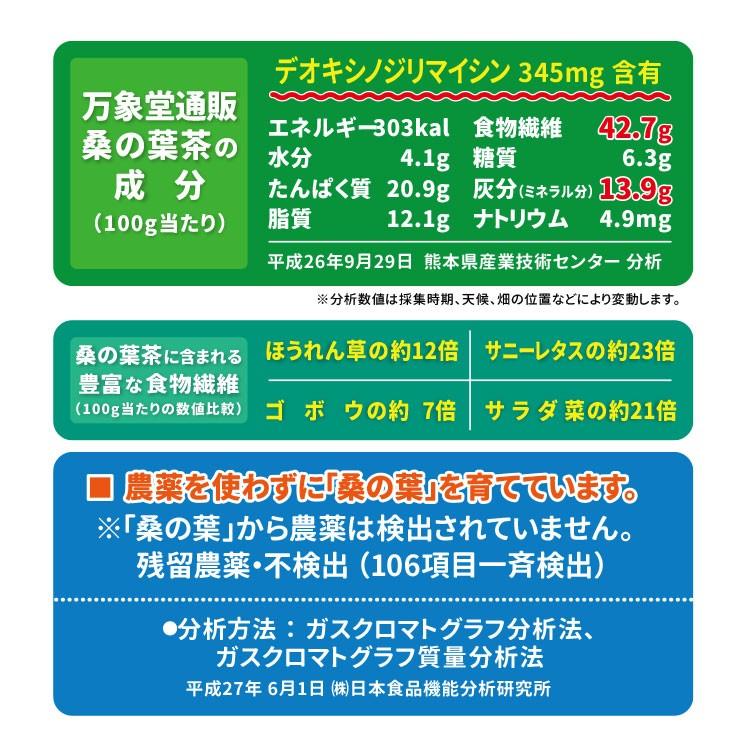 桑の葉茶 パウダー 1g×30袋 国産 粉末 桑茶 効能 青汁 くわ茶 糖質 無農薬 栽培 熊本県産 カフェインレス |  | 06