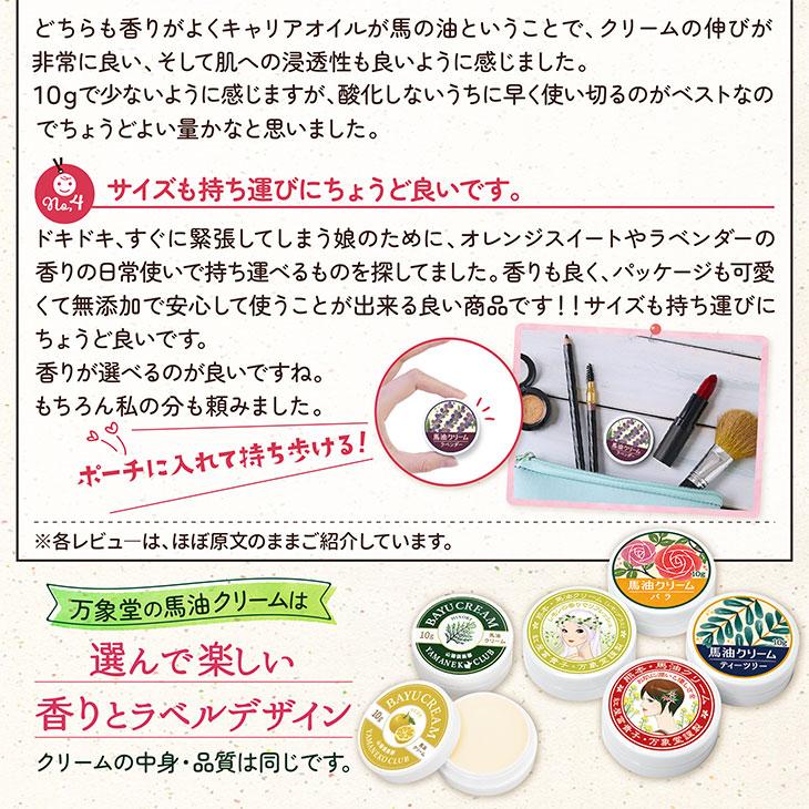 馬油クリーム 和み 10g 全4種 ギフトセット 箱入り ハンドクリーム