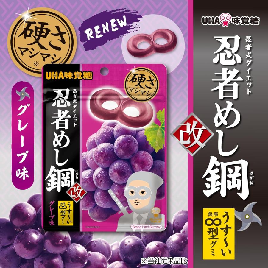 UHA味覚糖 味覚糖 忍者めし 巨峰 20g×2個セット 4902750615113 : B-O-D