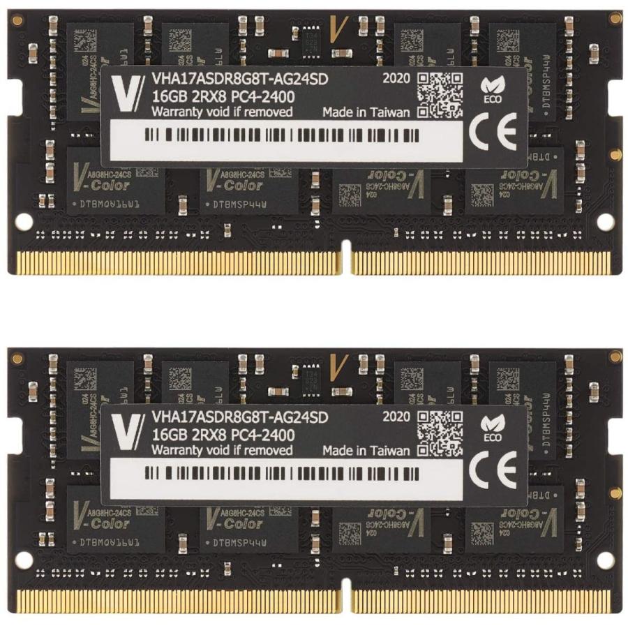 v-color Hynix IC ノートPC用メモリ DDR4 2400MHz PC4-19200 32GB (16GB×2枚) SO-DIMM 1G｜bantanstore｜02
