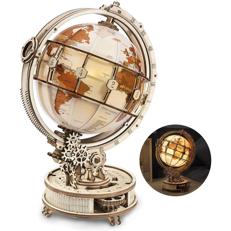人気スポー新作 子供 雰囲気ランプ ベッドサイドランプ 地球儀 3d 木製 パズル 立体 Rokr 大人 14歳 模型 ウッドパズル 知育 イラスト説明書付き 向け その他模型 Michiganestateplanning Com