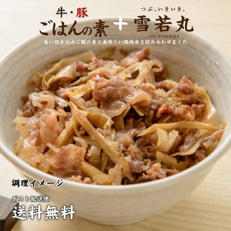 送料無料 選べる 炊き込みご飯の素 2合用 1袋と雪若丸2合のセット ポイント消化 お試し 1000円 ぽっきり 牛ごはん 豚ごはん Kamamesi Kome どんまい生活館 通販 Yahoo ショッピング