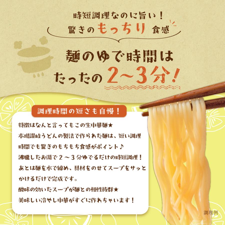 冷やし中華 5食 5種から選べる さわやかスープ付 送料無料 国内産小麦
