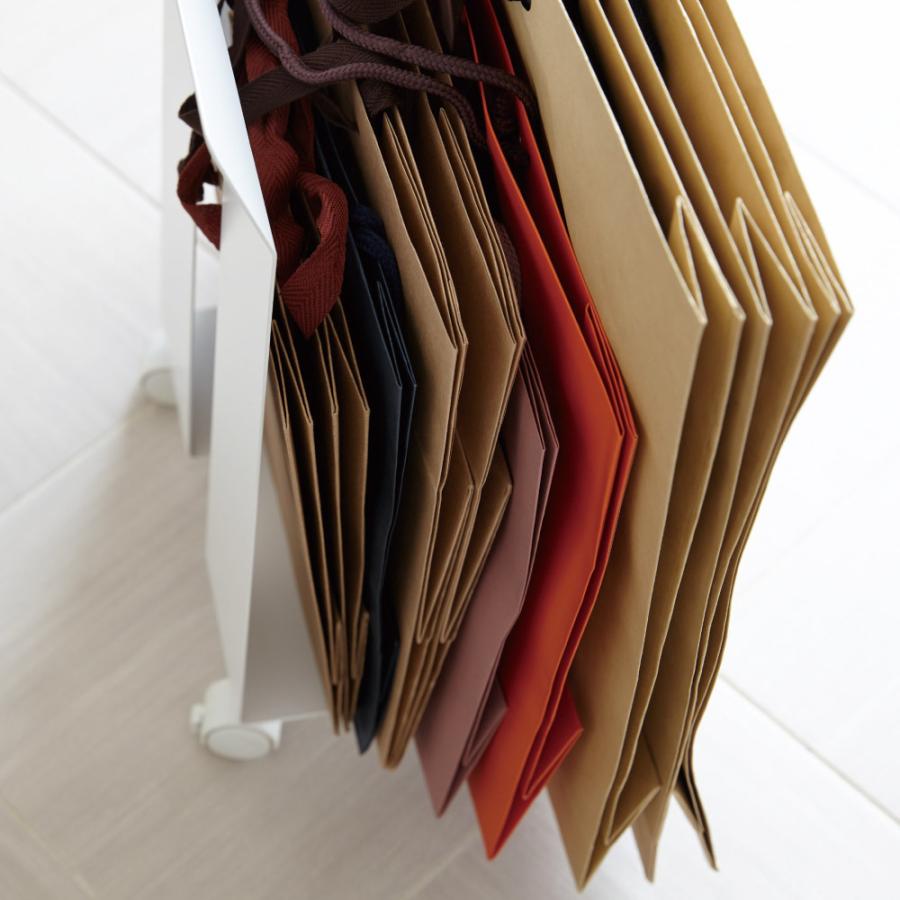 ダンボールストッカー 紙袋ストッカー キャスター付  山崎実業 収納 おしゃれ スリム 整理 すっきり見せ 段ボール 通販 仮置き 梱包材 | 山崎実業 | 06