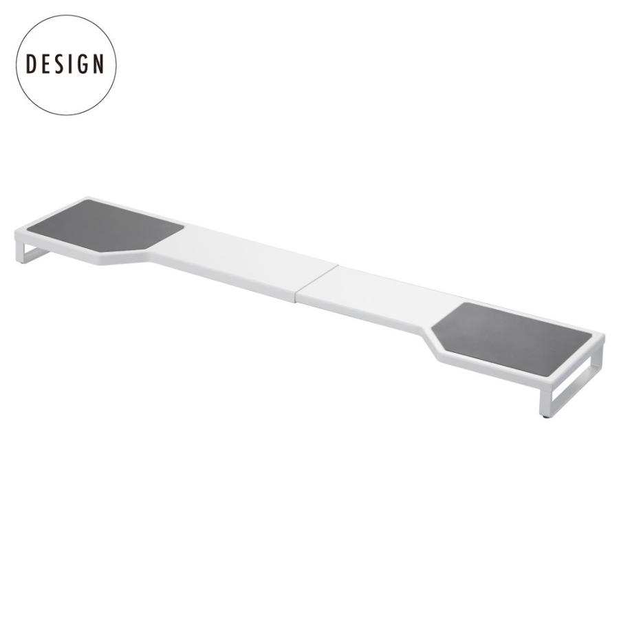 伸縮コンロ奥ラック プレート ホワイト 山崎実業 キッチン おしゃれ キッチン 伸び 縮み コンロ 拡張 収納 整理 整頓 | 山崎実業 | 08