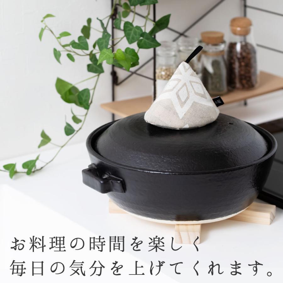 &NE 三角鍋つかみ 和柄 日本製 フック付 &NEミトン お鍋 &NE 三角鍋つかみ 和柄 日本製 フック付 &NEミトン お鍋