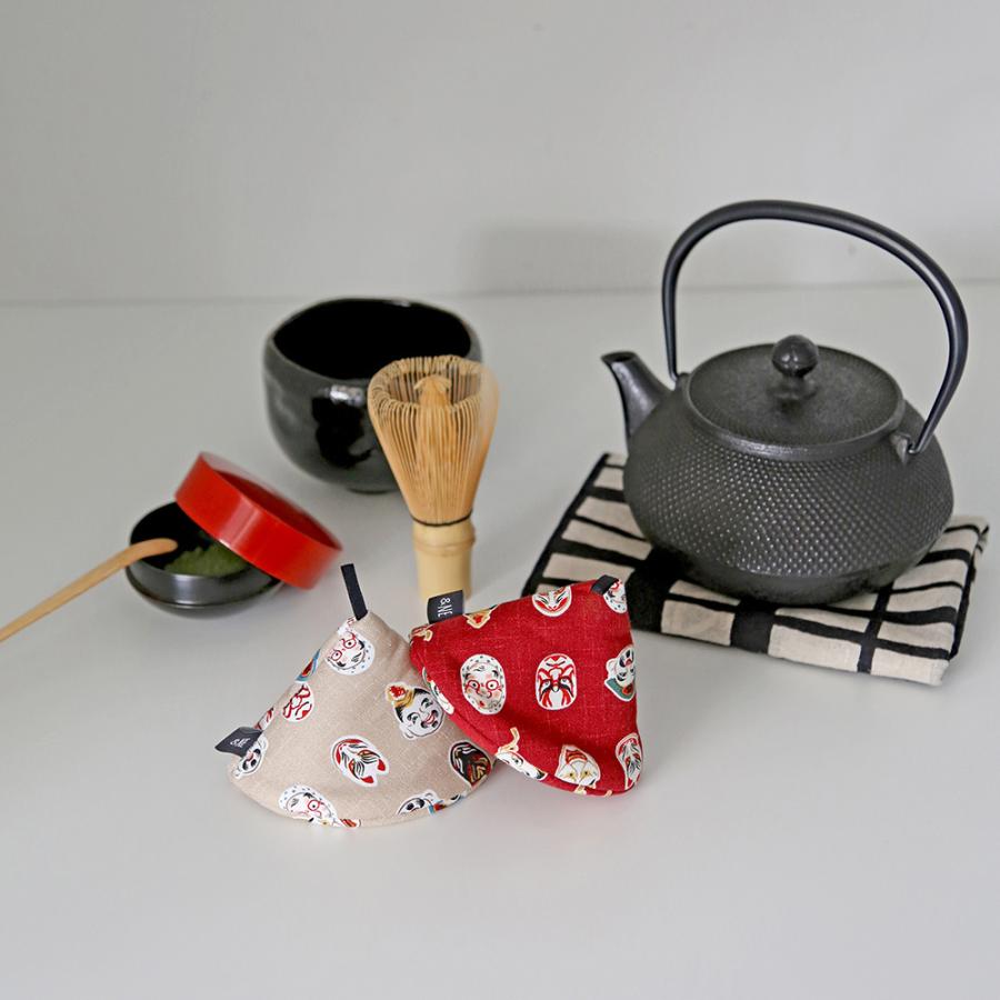 &NE 三角鍋つかみ 和柄 日本製 フック付 &NEミトン お鍋 &NE 三角鍋つかみ 和柄 日本製 フック付 &NEミトン お鍋
