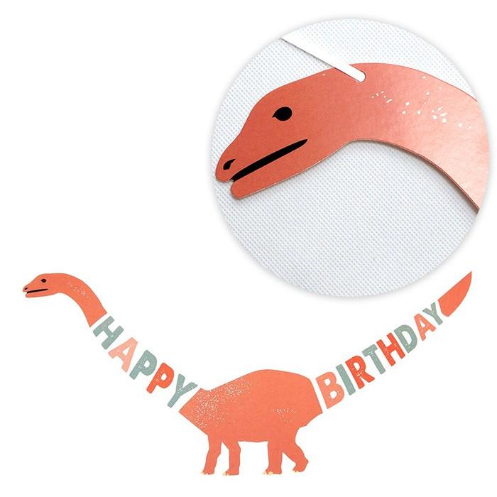 恐竜 HAPPY BIRTHDAY レターバナー ガーランド 誕生日飾り 装飾
